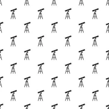 Telescope pattern, simple style Stock Illustration