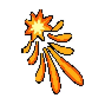Telescope shooting star space pixel art vector illustration イラスト素材