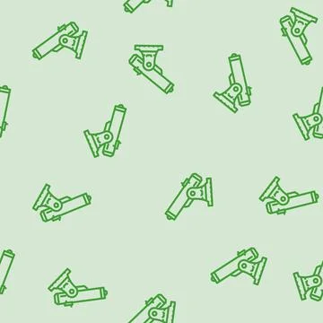 Telescope space exploration line vector seamless pattern Stockillustratie