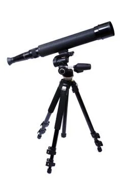 Telescope on a support Stock Photos