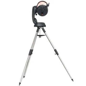 Telescope on tripod, back view Stock-Illustration