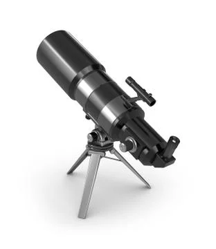 Telescope on tripod Stock Illustration