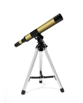 Telescope on tripod Stock-Fotos