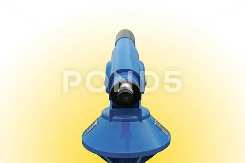 Telescope viewer, isolation Stock Photos