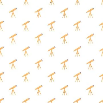 Telescopes repeating pattern for astronomy and exploration Stock Illustration