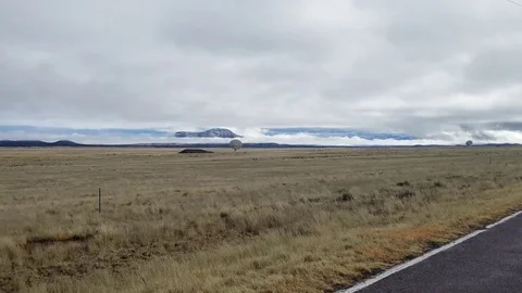 Telescopes at the Very Large Array in New Mexico Stock Footage 83054235