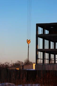 Telescopic rack formwork monolithic slabs in the construction of a multistory Stock Photos