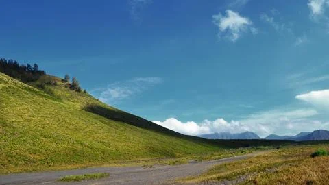 Teletubbies hill in bromo Stock Photos
