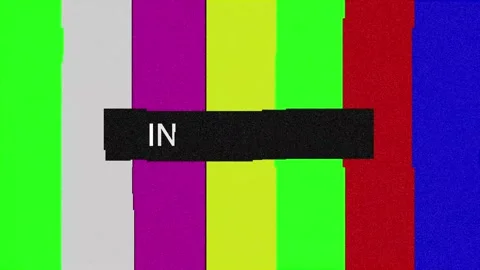Television Color Bars Test Pattern With In Text Broadcast Placeholder Background Stock Footage 339543008