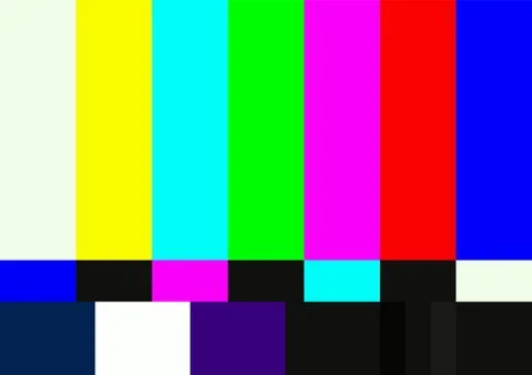 Television color test pattern Stock Illustration