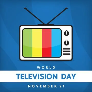 Television day Stock Illustration