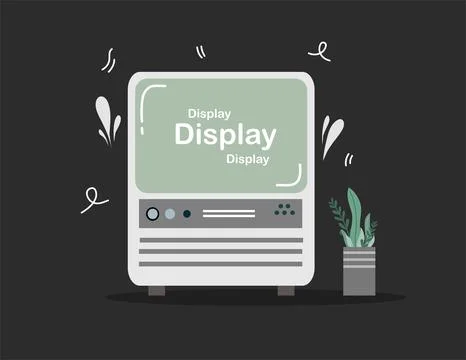 Television day vector background design for tv Stock Illustration