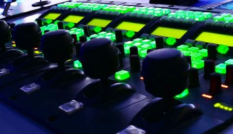 Television Equipment camera controllers Stock Photos