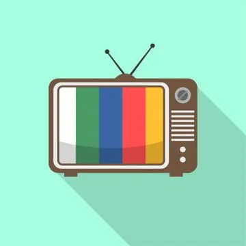 Television flat design Stock Illustration