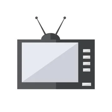 Television icon Illustrazione stock