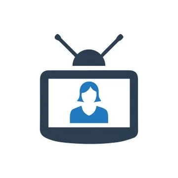 Television Icon Stock Illustration