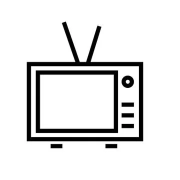 Television Icon Vector Stock Illustration