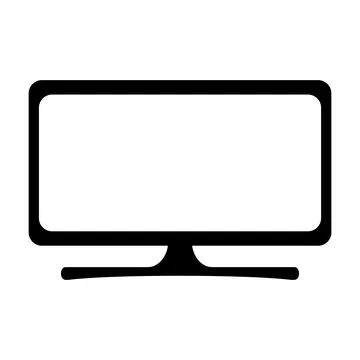 Television icon vector Stock Illustration