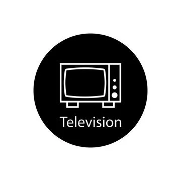 Television icon vector Stock Illustration