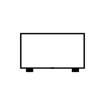 Television icon vector Stock Illustration