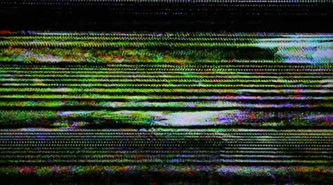 Television interference Stock Footage 8992987