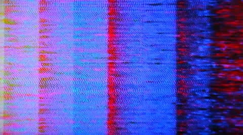 Television interference Stock Footage 8993140