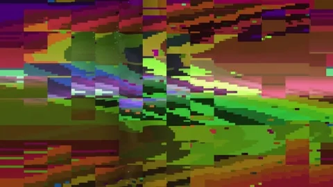 Television Interference Grain Horizontal Stock Footage 331077852