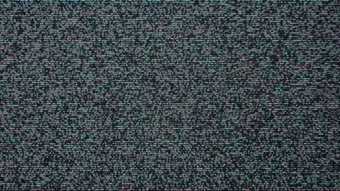 Television interference no signal, Static TV noise Stock Footage 244200956