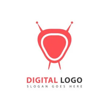 Television logo design Stock Illustration