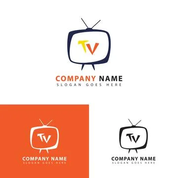 Television logo icon Stock Illustration