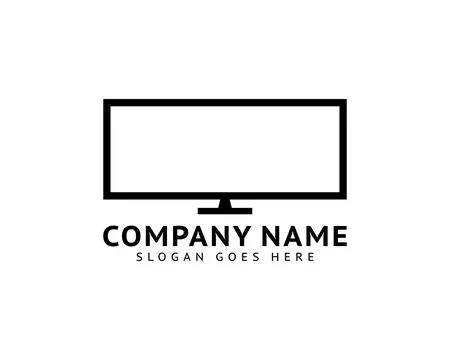 Television Logo Template Design Vector Stock Illustration