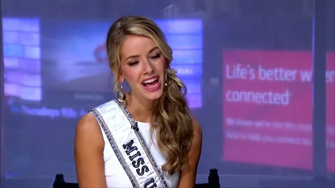 TELEVISIONMISS USA Newly crowned Miss U... Stock Video Pond5