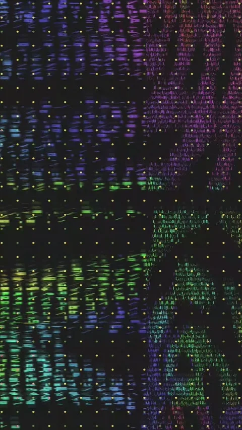 Television Noise Distortion Background Vertical Stock Footage 331078368
