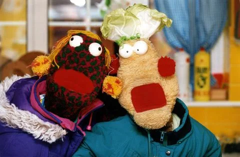 Television Programme 'big Breakfast' 1993 Zig &amp; Zag. 스톡 사진
