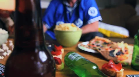 TELEVISION REMOTE CONTROL CLOSE UP Stock Footage 32375411