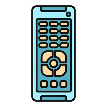 Television remote control electronic device technology object Stock Illustration