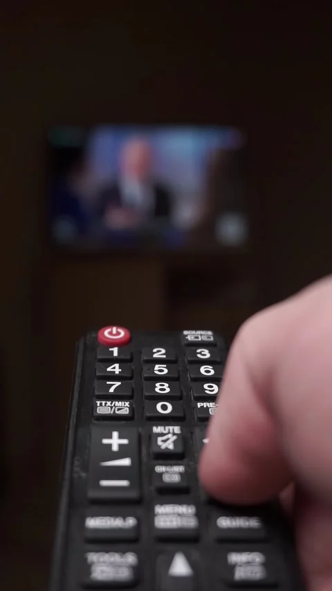 Television remote control Stock Footage 305854714