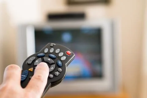 Television remote control Stock Photos