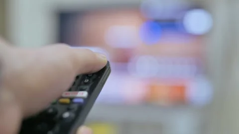 Television Remote Control, Switching On and Off Stock Footage 267945367