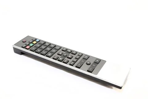 Television remote control on a white background Stock Photos