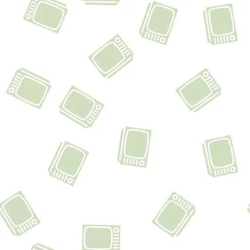 Television retro gadget glyph vector seamless pattern イラスト素材