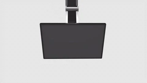 A Television Robotic Hand Animation with alpha background Stock Footage 252046844