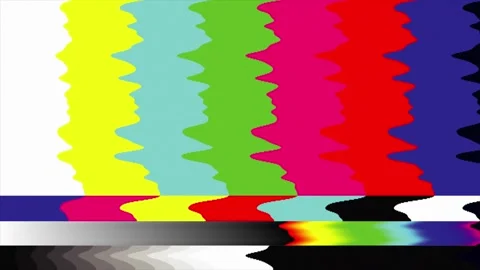 Television screen error. SMPTE color bars technical problems.Color Bars dat.. 库存影片 277984164