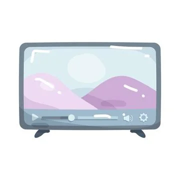 Television screen Stock Illustration