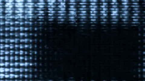 Television Screen Pixels Fluctuate with Video Motion Stock Footage 85483834