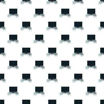 Television screens pattern representing modern entertainment technology Stock Illustration