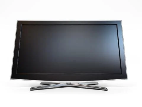 Television set isolated on white background Stock Illustration