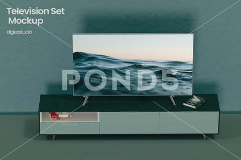 Television Set Mockup PSD Template