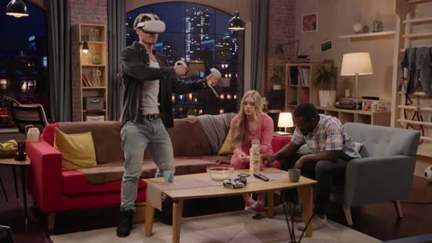 Television Sitcom Show Sketch About Four Friends Stock Footage 195102799