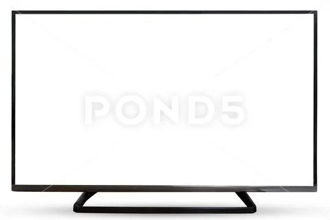 Television sky or monitor PC landscape isolated on white background. Stock Photos